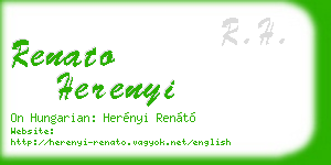 renato herenyi business card